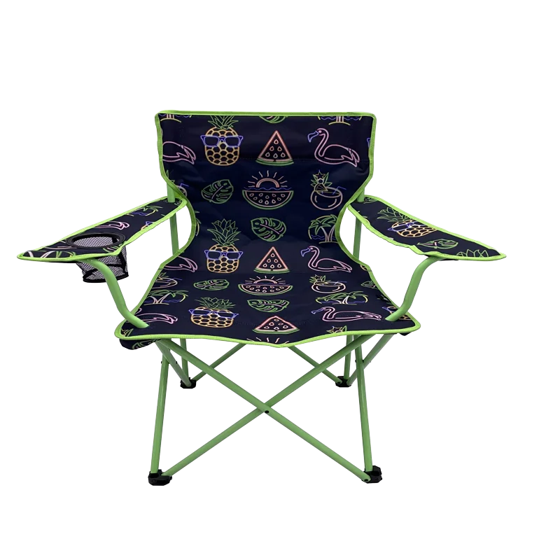 

Camping Chair, Neon Green and Blue