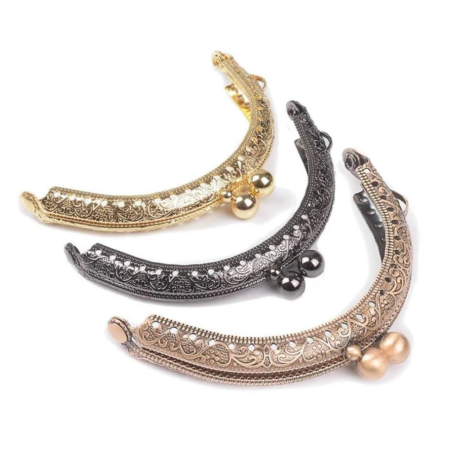 Металлический кошелек из 5 предметов рамка с застежкой-поцелуем сумка для монет