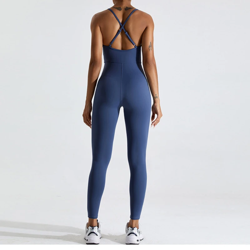 

Красивый женский слитный Быстросохнущий дышащий костюм для йоги, облегающий танцевальный спортивный комплект для фитнеса и тренировок