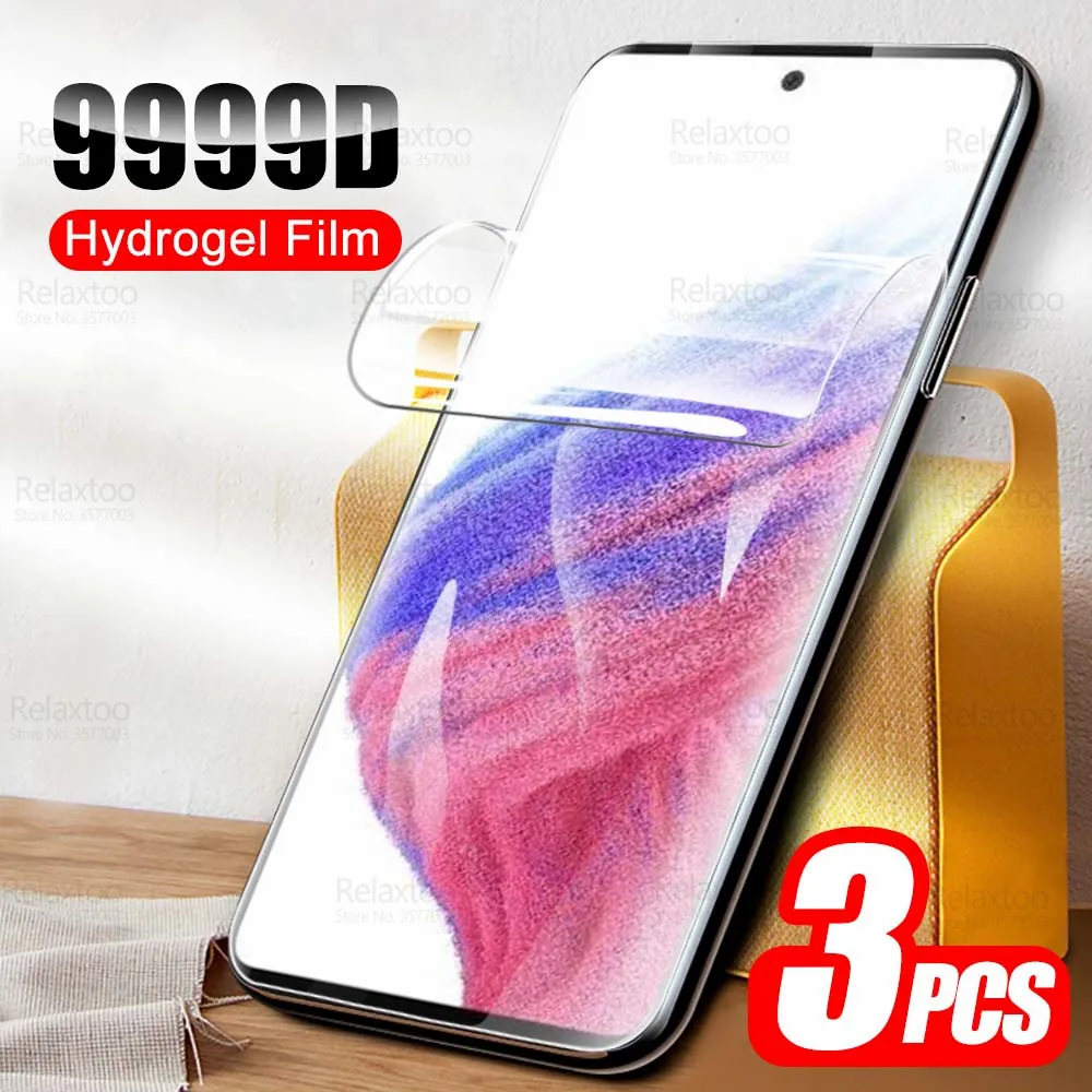 

3 шт., изогнутая Гидрогелевая пленка для Samsung Galaxy A53