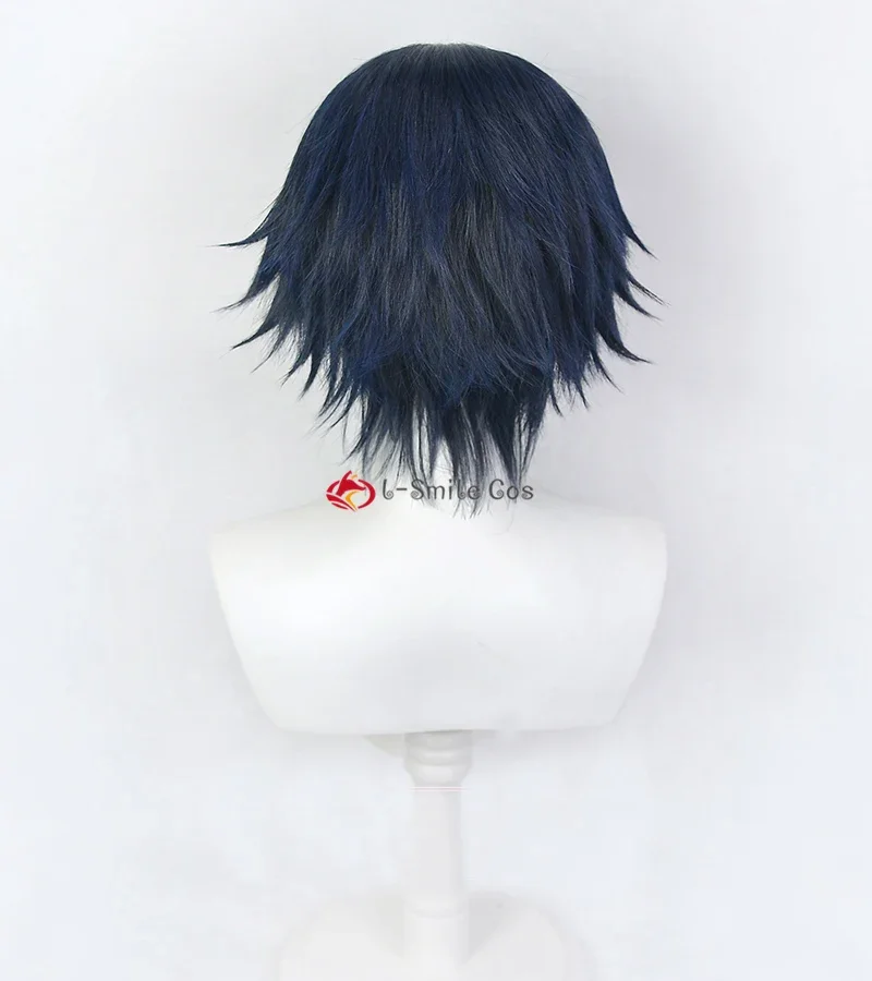 Hitto Kakucho Косплей Парик Аниме Токио Мстители Темно-Синий Черный Короткий Rokuhara Tandai