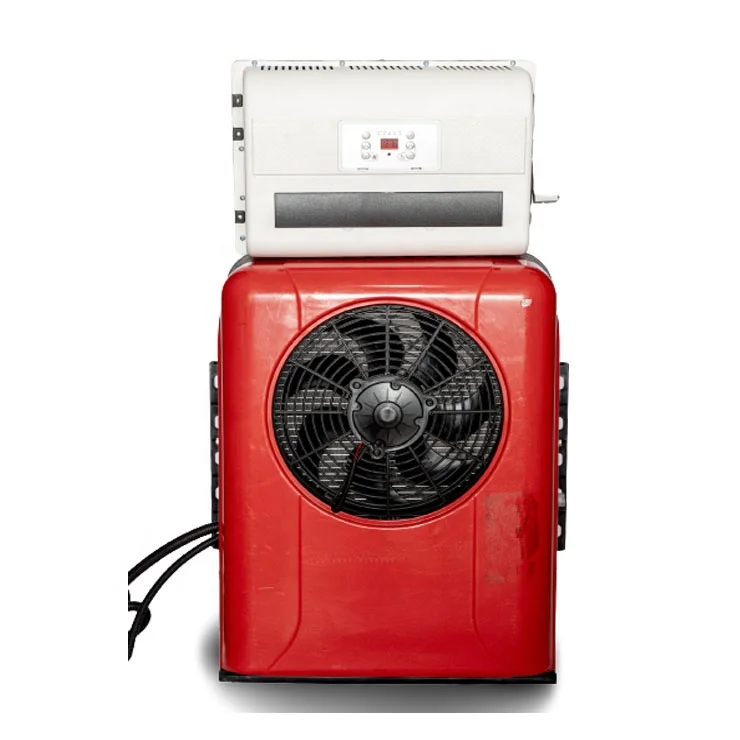 

Metal case 24V Truck Sleeping Parking cooler AC Kit 12V electric tractor Cab Air conditioner Split air conditioner