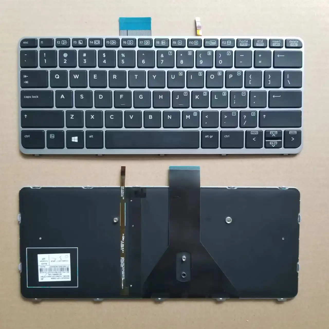 Новая английская американская клавиатура для HP EliteBook Folio 1020 G1 1030 с рамкой 9Z.NBMBV.10R
