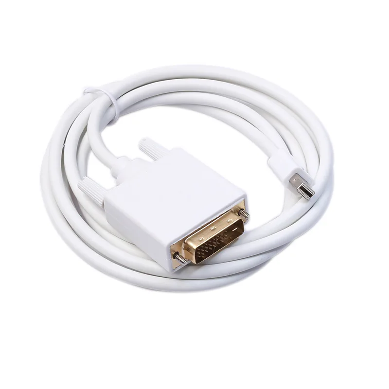 

Mini Dp To Dvi Cable Thunderbolt Mini Display Port To DVI Male Converter Cable 6ft / 1.8M for Apple Macbook Pro Air