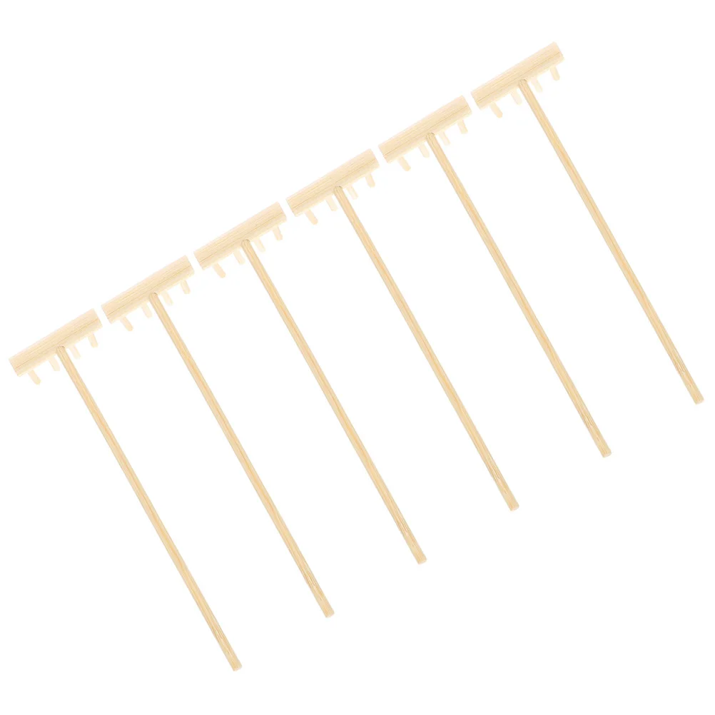 

6 Pcs Sand Rake Tray Mini For Sandbox Office Desk Decorations Miniatures Garden Tools Model Tabletop Rakes