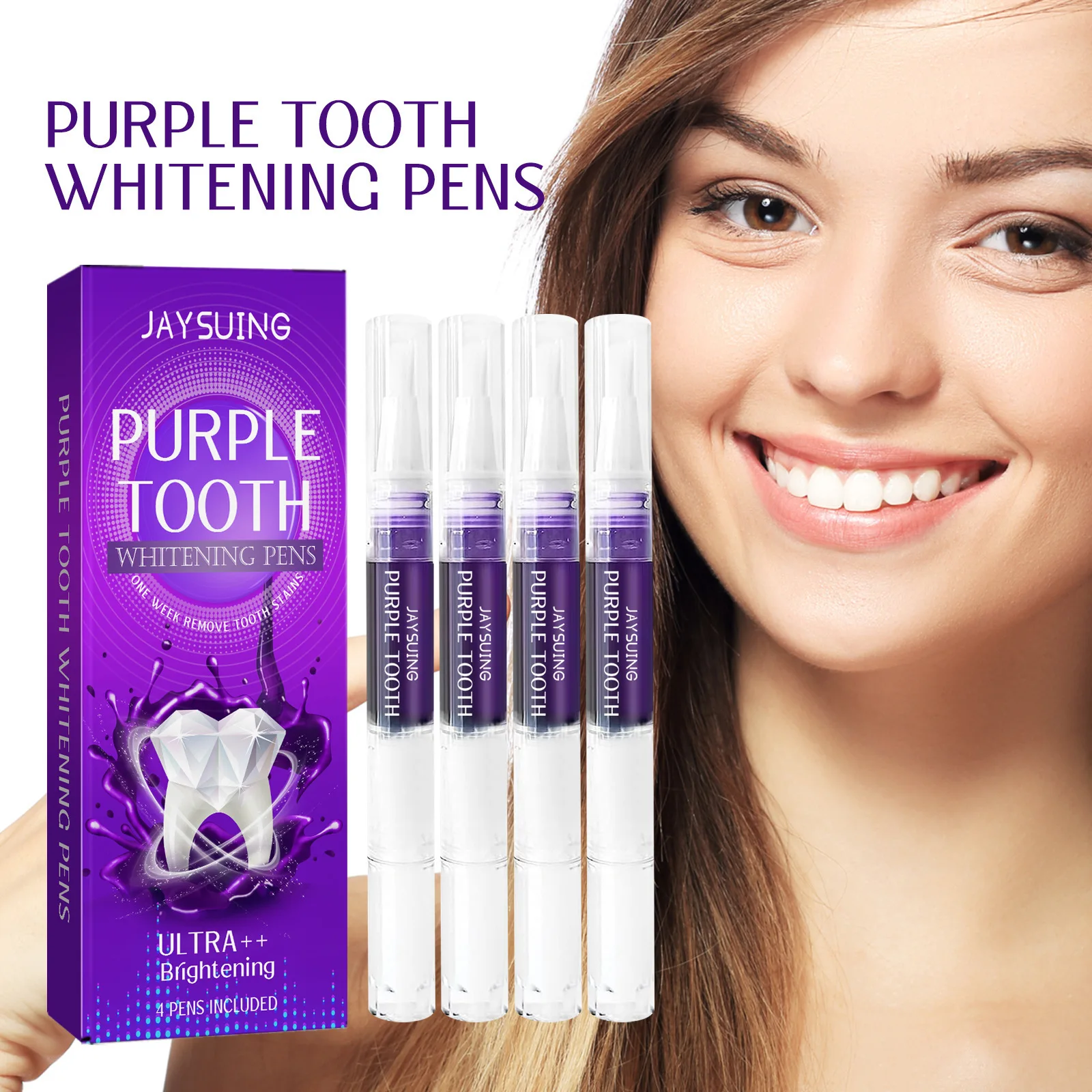 

4 шт., отбеливающая зубная паста, гель для зубов