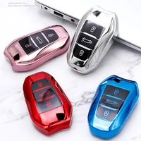 tpu car remote key case cover shell for peugeot 2008 3008 4008 5008 308 408 508 citroen c1 c2 c4 c6 c3 xr picasso grand ds3 ds5