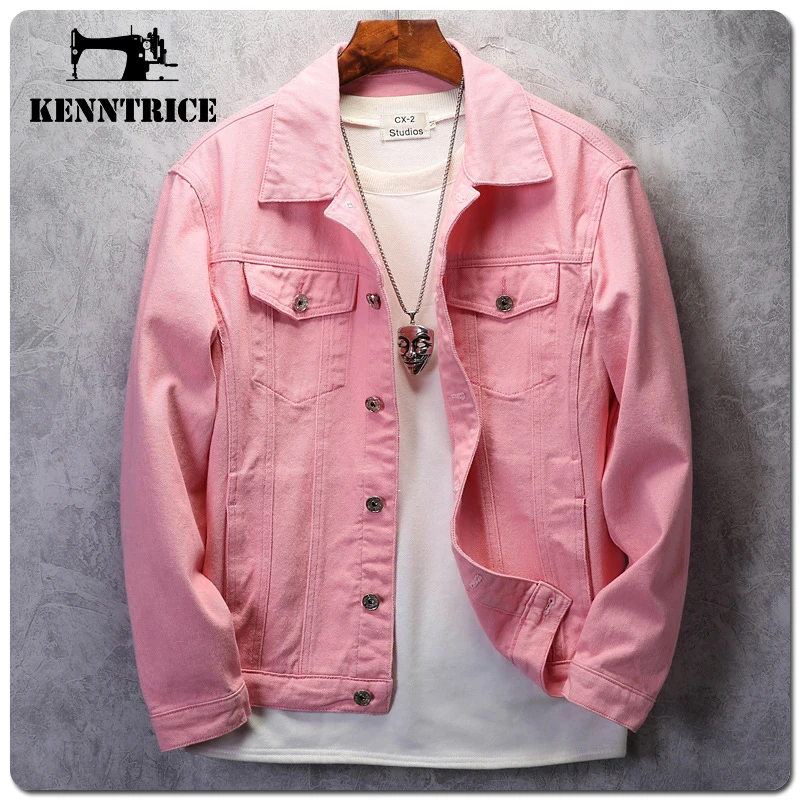 Kenntrice Couples Denim Jackets Plus Size Jeans Jacket Wide Fashion Jeans Outwear Youth Clothing Denim Jacket Classic Oversize