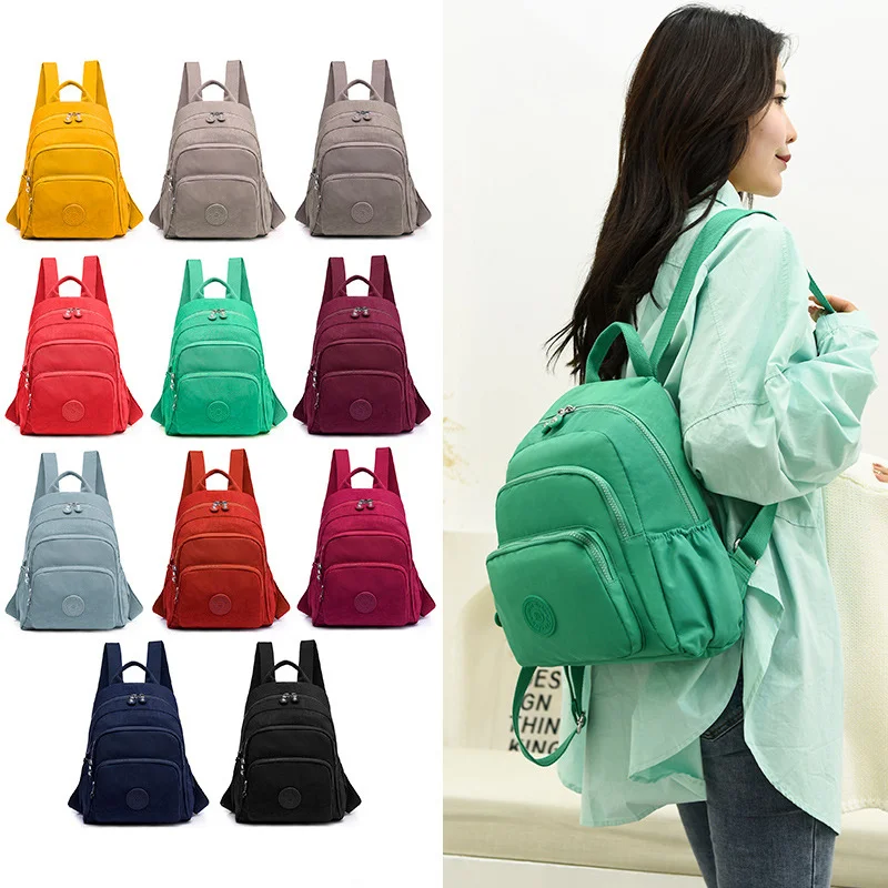 

Mochila Feminina Mini Small Backpack for Teenage Girl Backpacks Bolsa Escolar Casual Nylon Waterproof Women Chest Large Bagpack