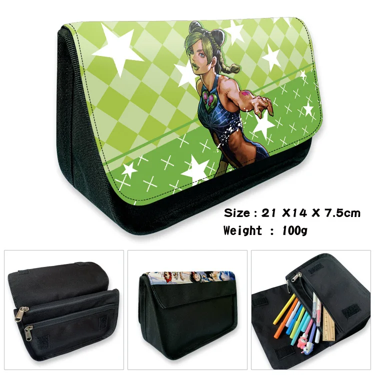 E-Mell JOJO's Bizarre Adventure Stone Ocean Jolyne Cujoh Noriaki Rohan Kujo Jotaro Narciso Covered Pencil Bag Day Clutches