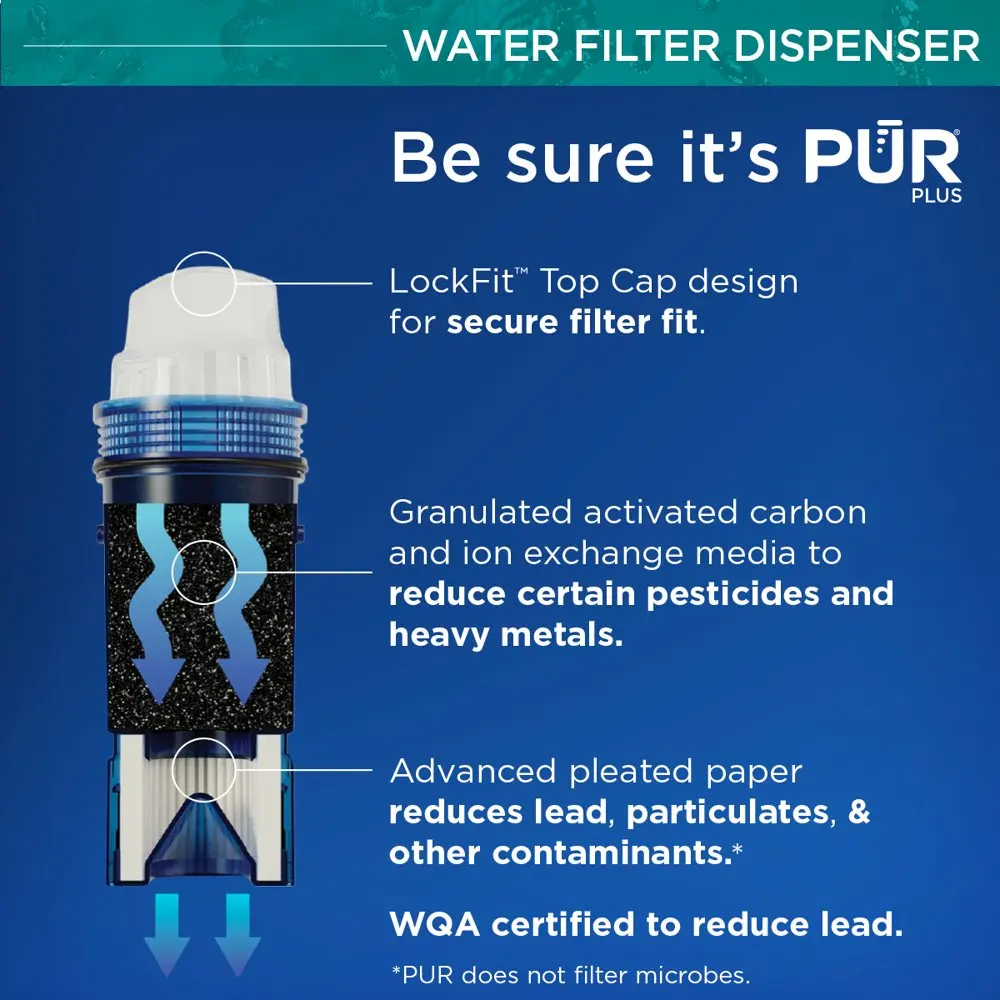 Pur plus 30 cup water filter pitcher dispenser