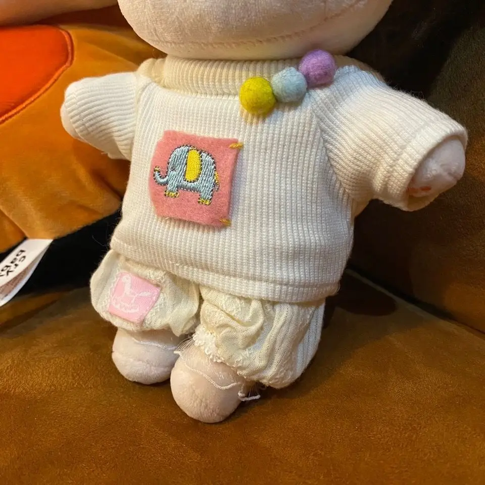 

20cm Dolls Mini Animal Cute Elephant Sweater Pants Outfits Skzoo Clothing Cotton Stuffed Doll Change Dressing Game Kids Toys
