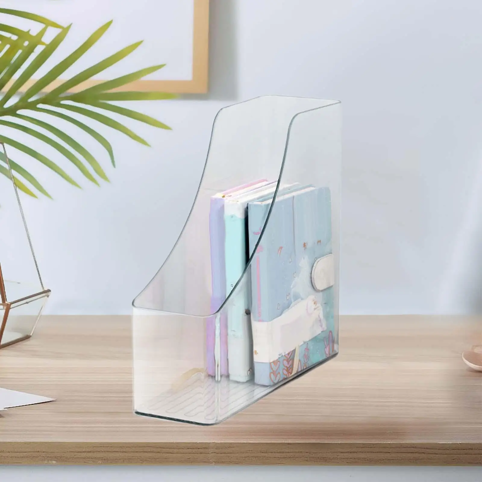 Держатель для журналов прочный органайзер книг прозрачный дома рабочего стола