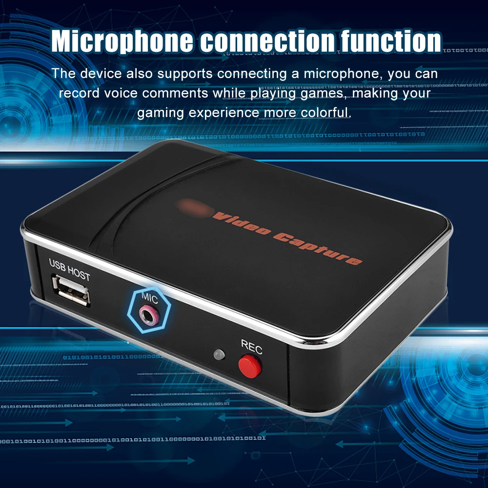 Ezcap280 HDMI видеозахват с независимым микрофоном аудио вход 1080P/30 Гц высокая четкость