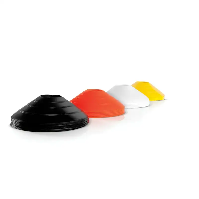

Training Cone set for speed quickness and agility training includes 20 cones in 4 colors squat rack gym equipment