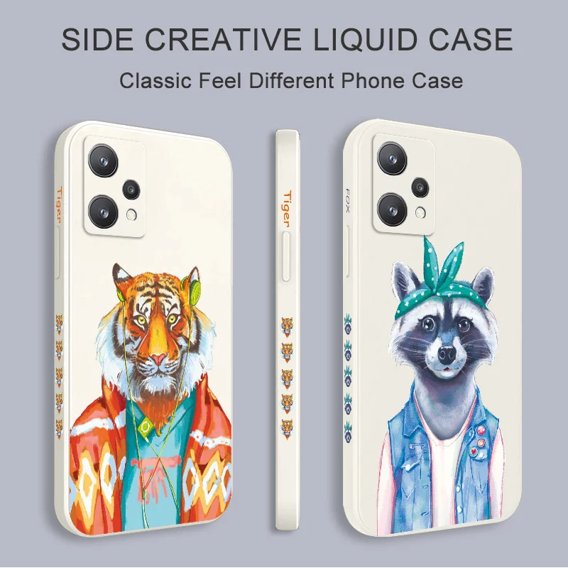 

Trendy Animals Case For OPPO Realme 9 9i 8 8i 7 7i 6 Pro Plus C31 C35 C1 C11 C12 C15 C20 C21Y C25 C25S Cover