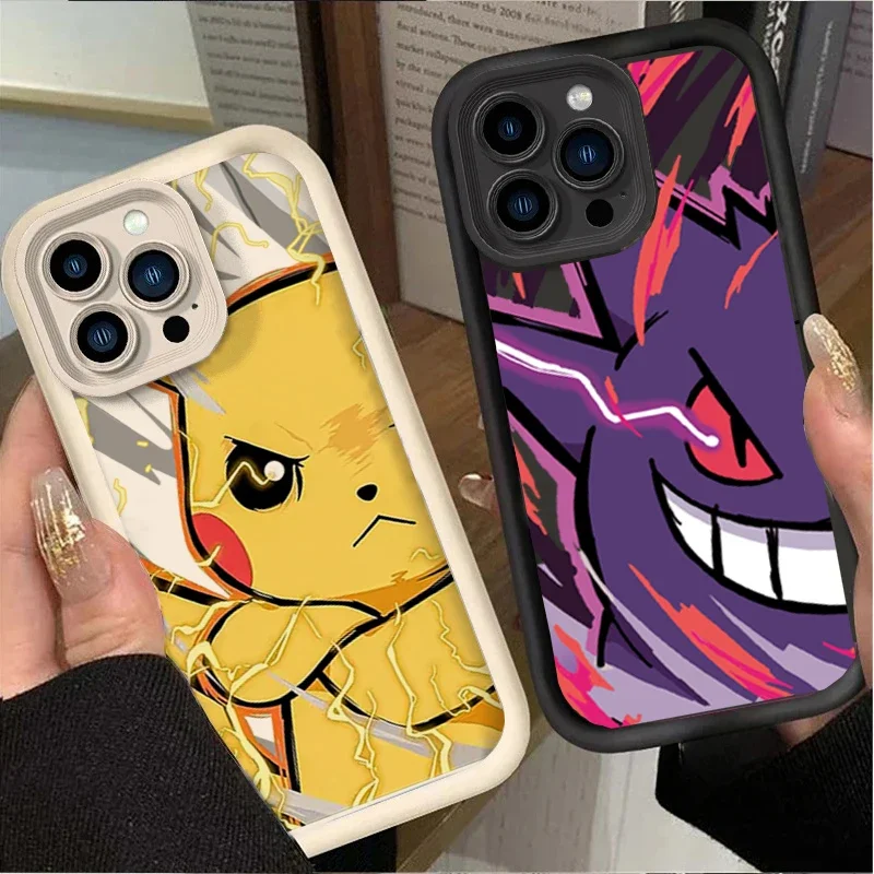 Чехол для iPhone 14 Plus 13 12 11 Pro Max Mini 5 5S 6 7 8 6s SE 2 3 X XS XSMAX XR чехол с рисунком аниме Покемон