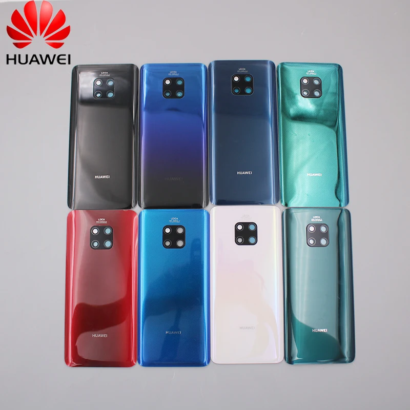 

Оригинальный стеклянный чехол для задней двери для Huawei Mate 20 Pro, задняя сменная панель для Mate20 pro, объектив камеры, наклейка