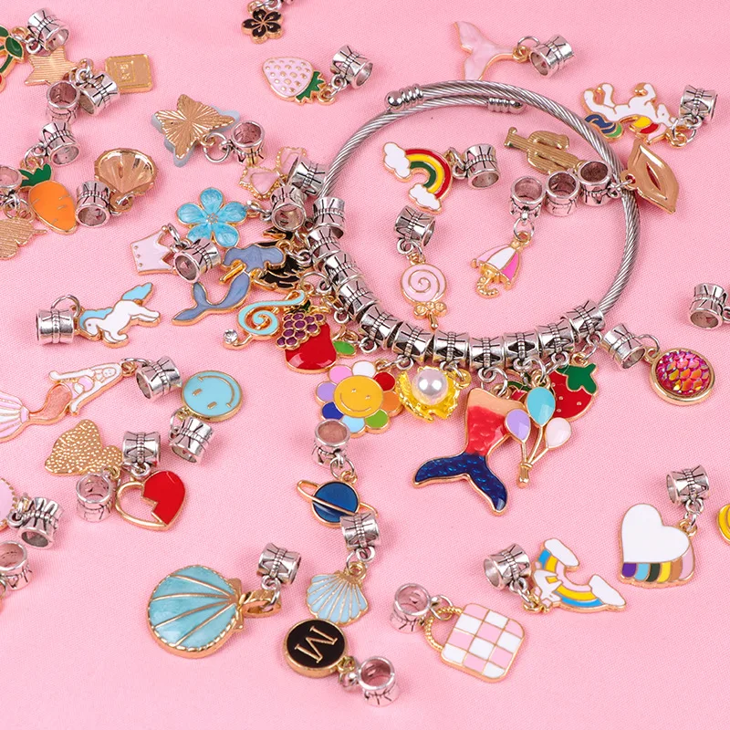 

Diy Jewelry Making Accessories Kit Unicorn Charm Unicorn Accessories Novelty Bracelet Creative Children Birthday Christmas Gifts