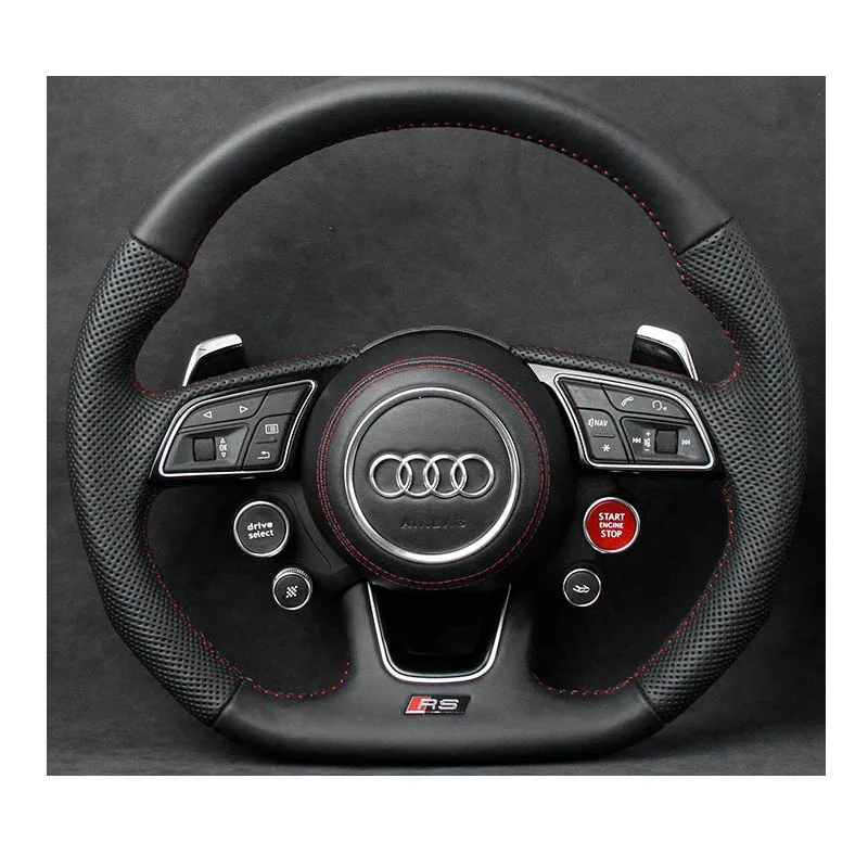 Подходит для Audi A4 S4 A5 S5 B9 2017 2018 2019 замена углеродного волокна или кожи Алькантара