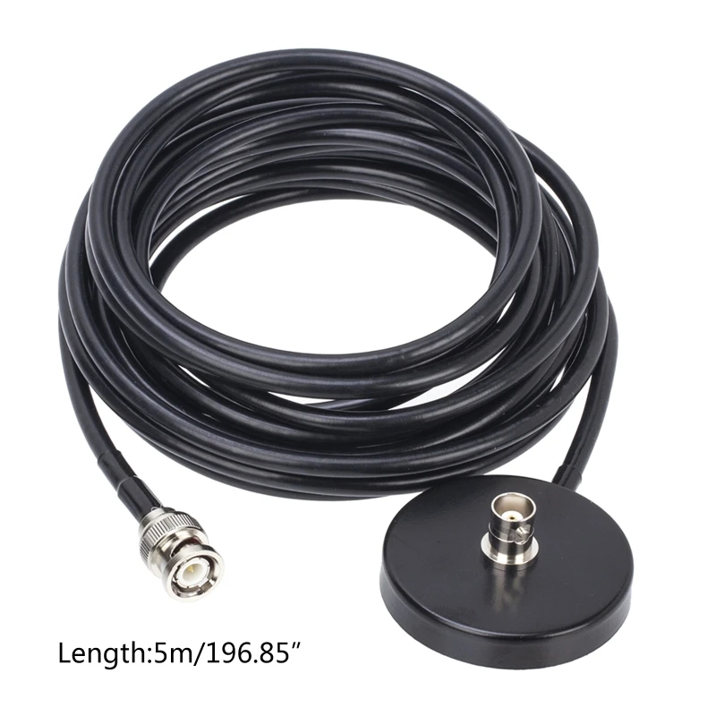 

Ham Radio Antenna Magnetic Bases for Baofeng Two Way Radio BNC Car Sucker Antenna BNC Sucker with 5m K1KF