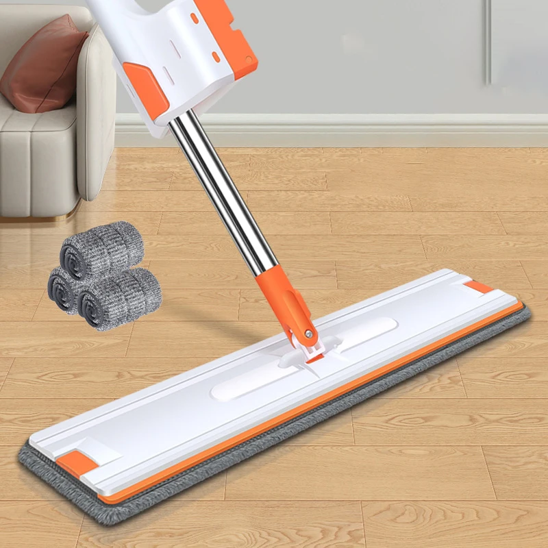 NEW Ground Flat Mops Washing Cleaning Cleaner Self-wring Mop
