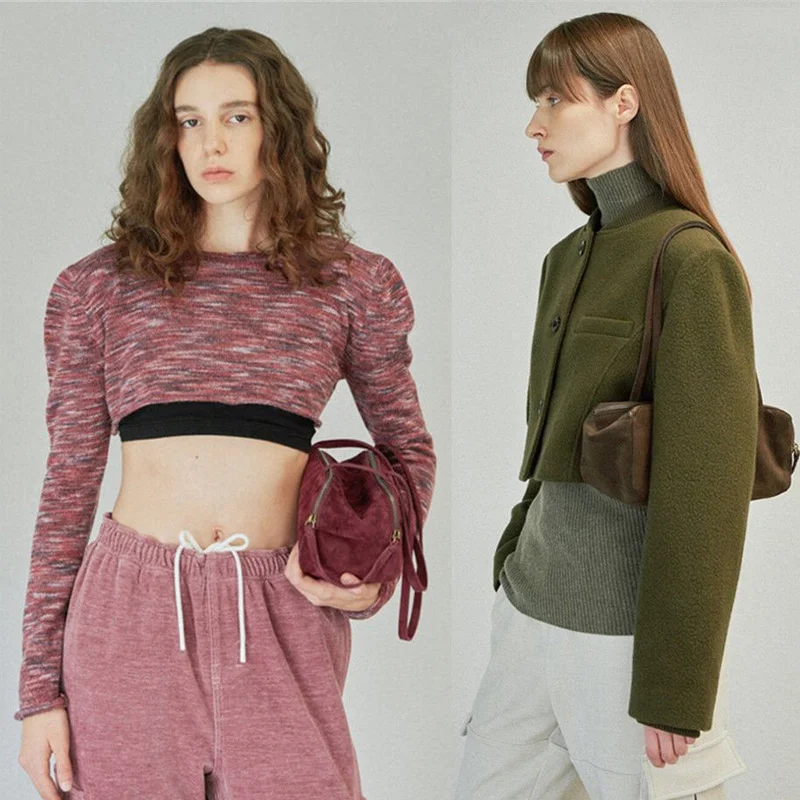 Дизайнерские универсальные квадратные однотонные сумки Роскошные замшевые