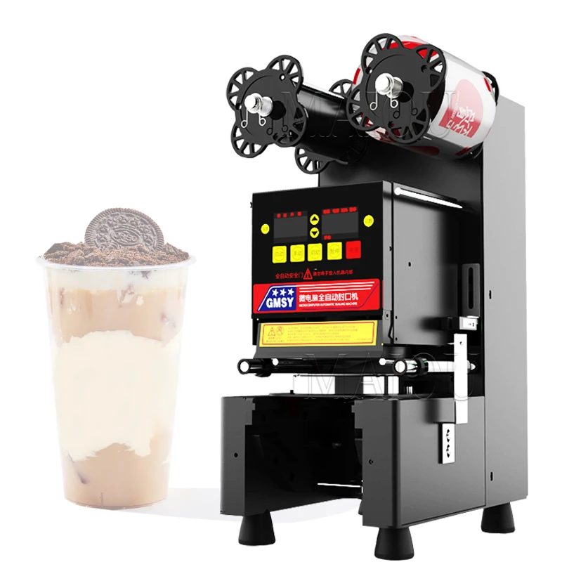 

Automatic Milk Tea Shop Sealing Machine Coffee Drink Cup Sealer Bubble Tea Cup Sealing Machine