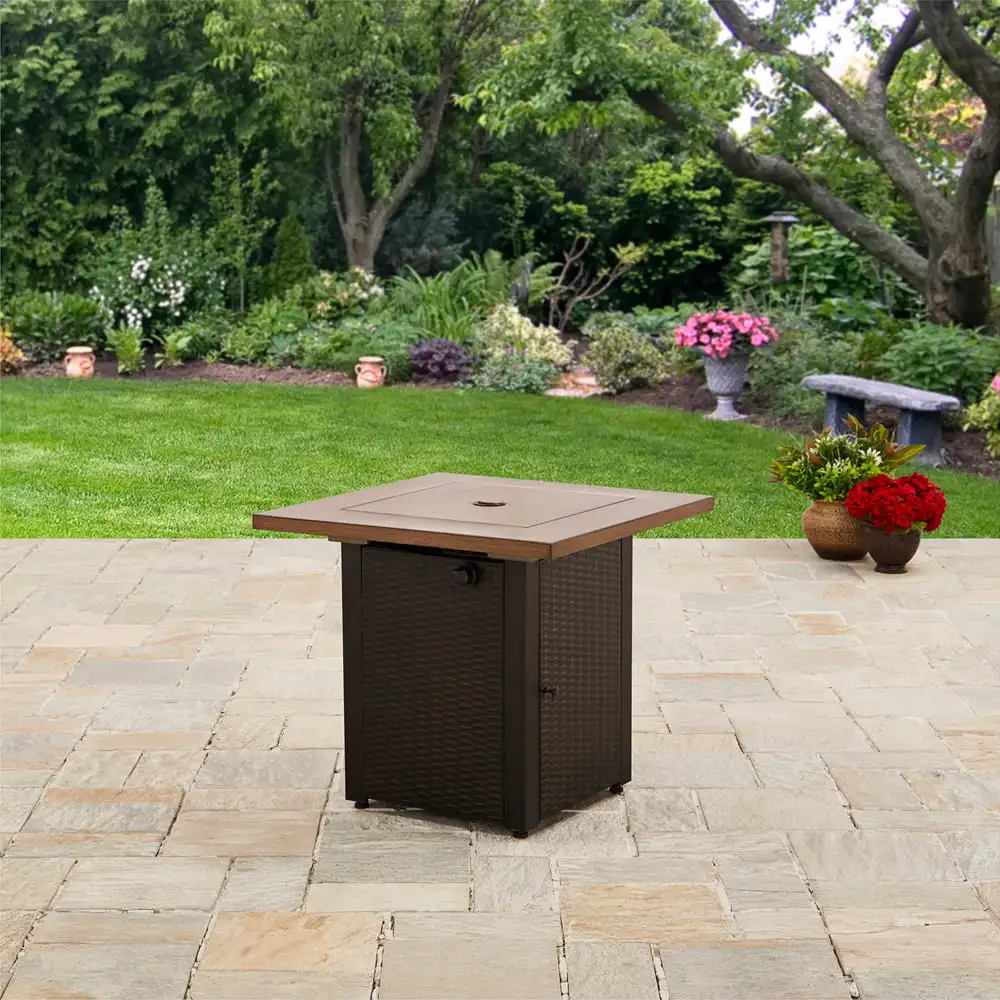 

,Mainstays Laurel 28" Outdoor Square Gas Fire Pit
