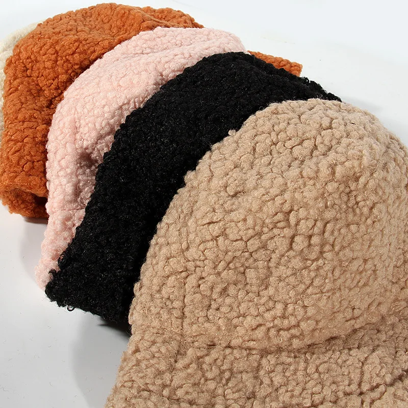 Панама женская зимняя пушистая розовая теплая винтажная с защитой от ветра для