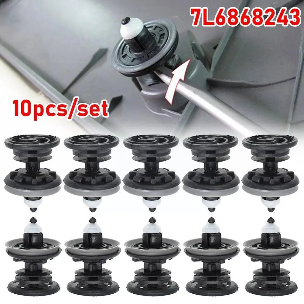 

10pcs Interior Door Trim Panel Card Clip For VW Caddy Touran Tiguan Golf 4 5 6 7 Passat CC Beetle Jetta T5 Audi A4 A5 Q3 H9T5