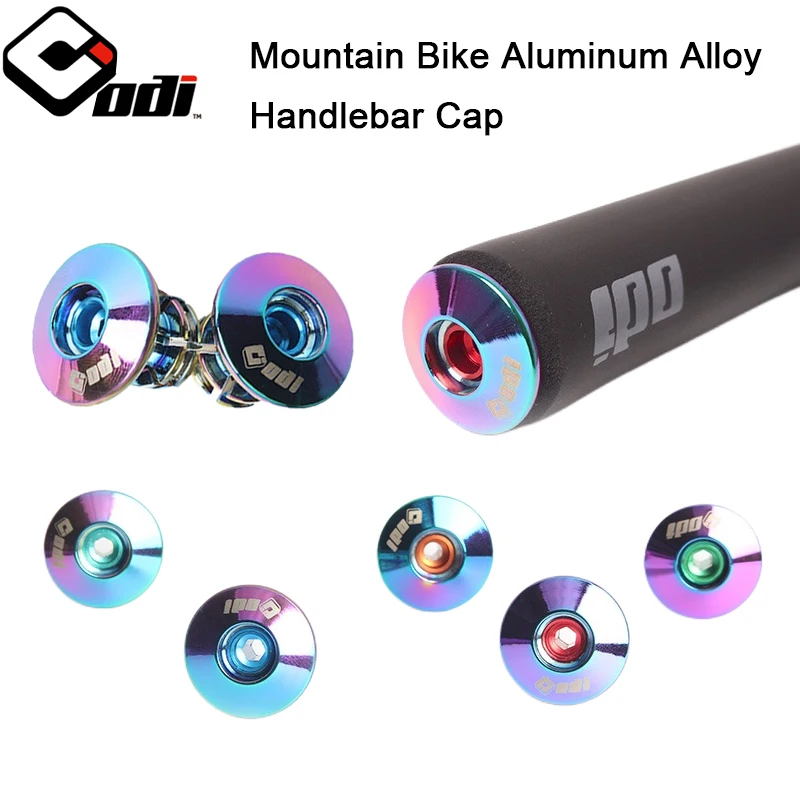 

ODI Bicycle Handlebar Plugs Mtb Lock On Grips Bar End Road Mountain Bike Aluminum Alloy Handlebar End Cap Cuffs For Handle Cover