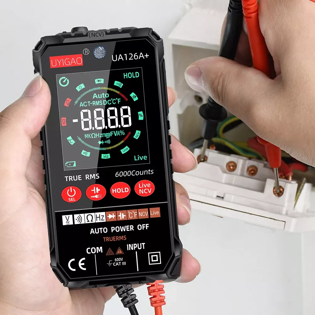 

Digital Multimeter LCD Backlight Display AC DC Voltage Meter Ammeter Resistance Capacitance Tester Measuring Instrument