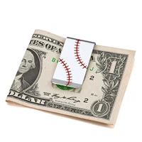 chainspro men money clip america flagbaseball patternbox pattern stainless steelgold plated cp1001