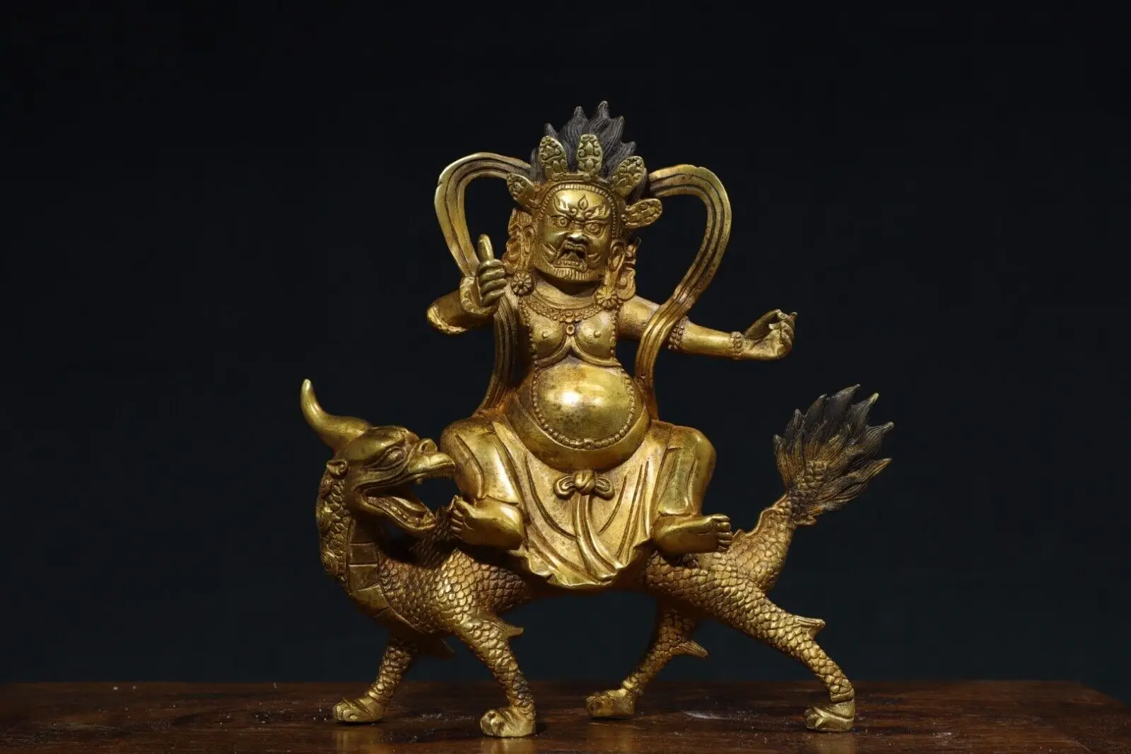 

20 cm China Brass gild Buddha Statue Old Bronze Buddha Statue
