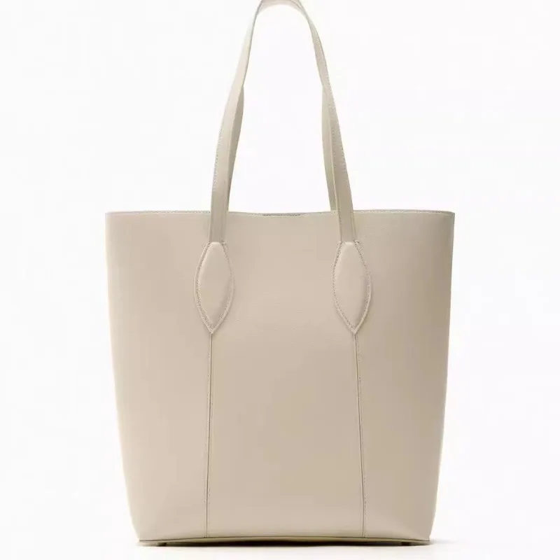 

Women's Simple Soft Pu Leather Large Capacity Tote Bag Luxury Design Office Lady Commuter Shoulder Bag Sac A Main Femme 2023