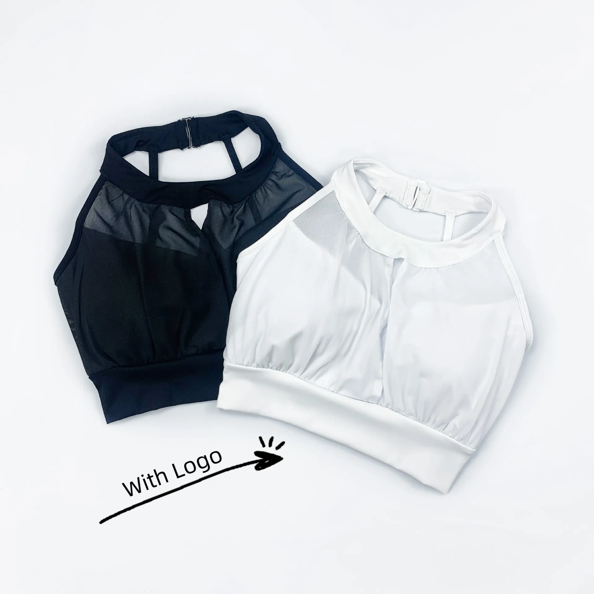 

Sports Underwear Beauty Back Sexy Halter Neck Mesh Yoga Quick Dry Fitness Vest Running Woman