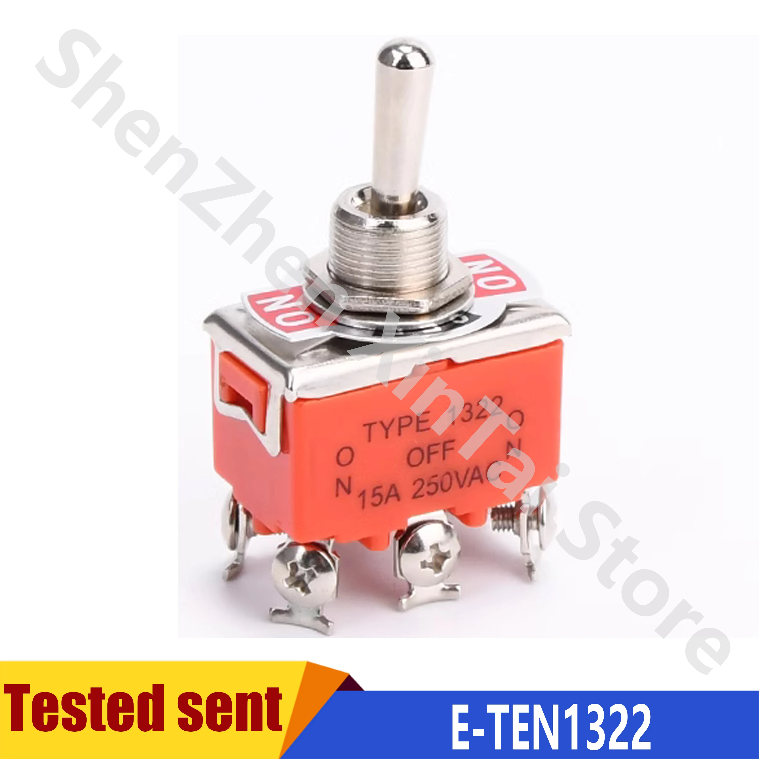 10 шт., быстродействующий 3-позиционный 6-контактный переключатель 15 А В переменного тока E-TEN1322