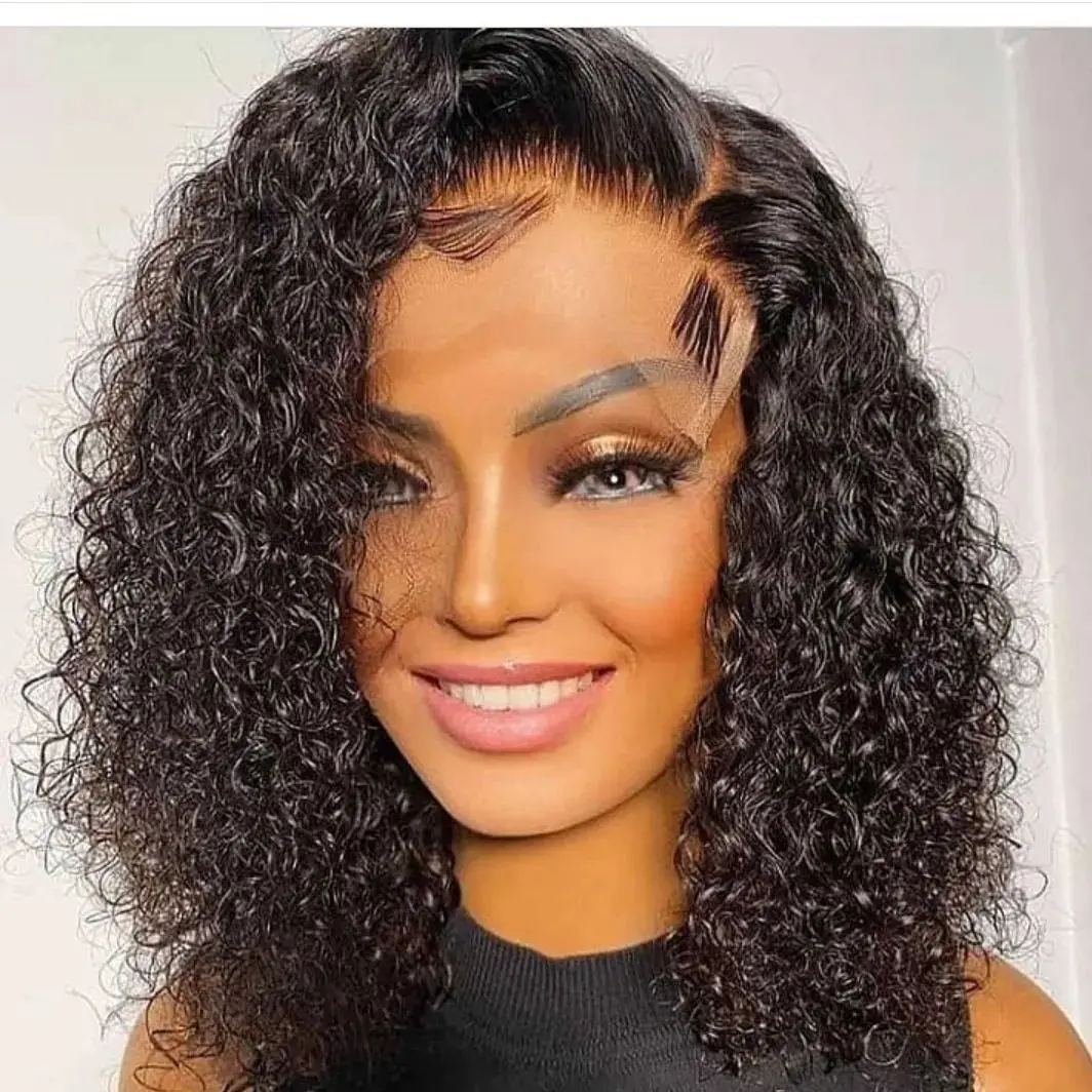 

Deep Wave Closure Wig Human Hair Wigs Brazilian 5x5 Lace Closure Wig For Women PrePlucked Bleached Knots Wigs Remy 180 Density