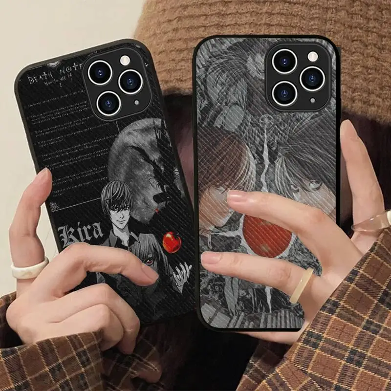 

Anime Manga Death Note Ryuk Phone Case Hard Leather Case for iPhone 11 12 13 Mini Pro Max 8 7 Plus SE 2020 X XR XS Coque