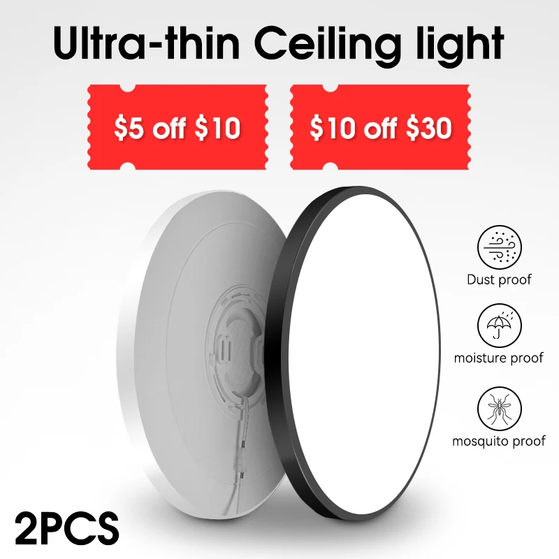 Светодиодная потолочная лампа 220 В Современная панель ультратонкие потолочные