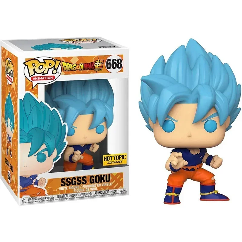 funko Anime DRAGON BALLES Vinyl Figure Toys #668 SSGSS GOKU Super Saiyan Son Goku Action Funny Gifts for Kids Boys - Цена: 2300