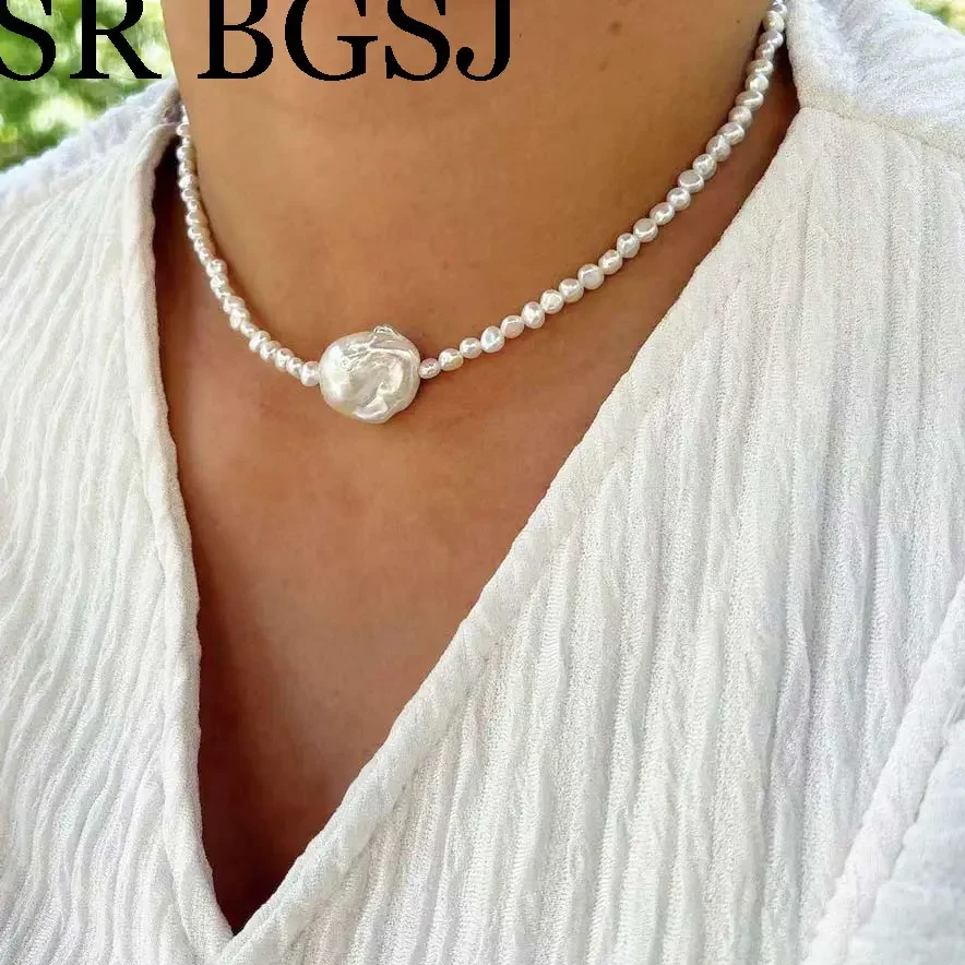 Маленькие бусины из 100% натурального пресноводного белого жемчуга 3-4 мм 16 дюймов