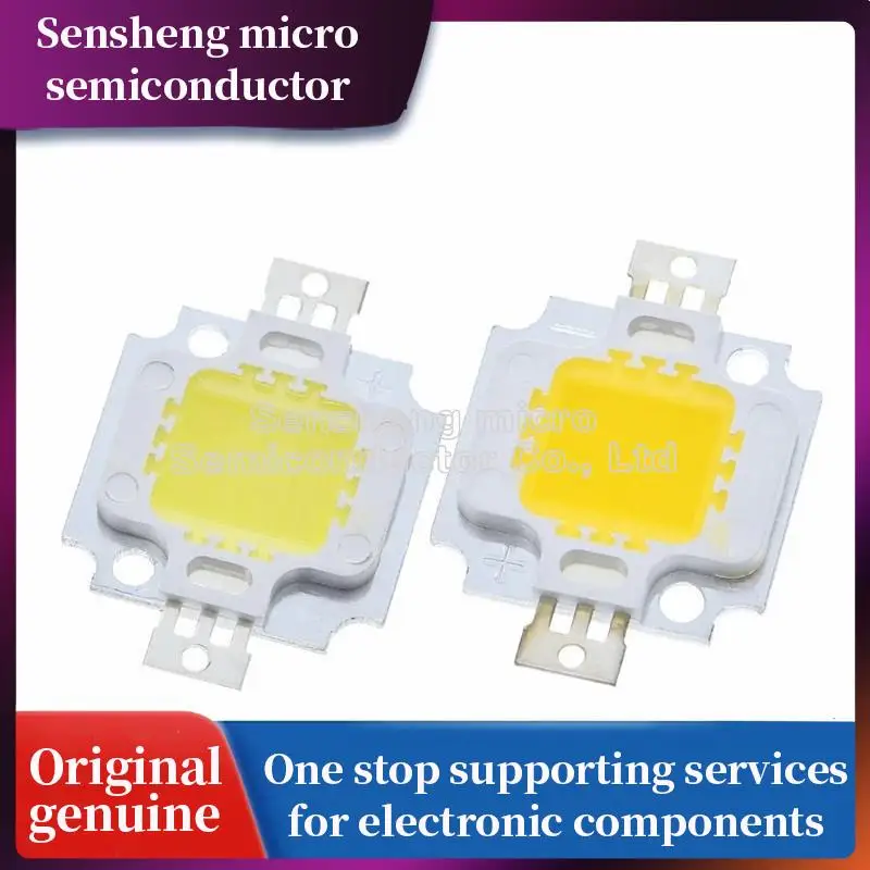 

100% New 10pcs/lot 10W LED Chip Bulb 10w led 900lm warm white Lamp Light White High Power 20*48mli Chip for flood lamp