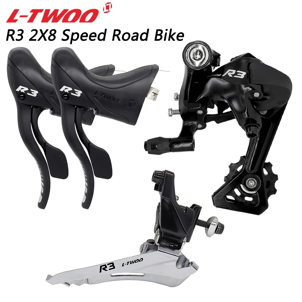 

LTWOO R3 2x8 Speed Groupset Shifter Lever Rear Derailleur Front Derailleur Road Bike Compatible with SHIMANOI Bicycle Parts