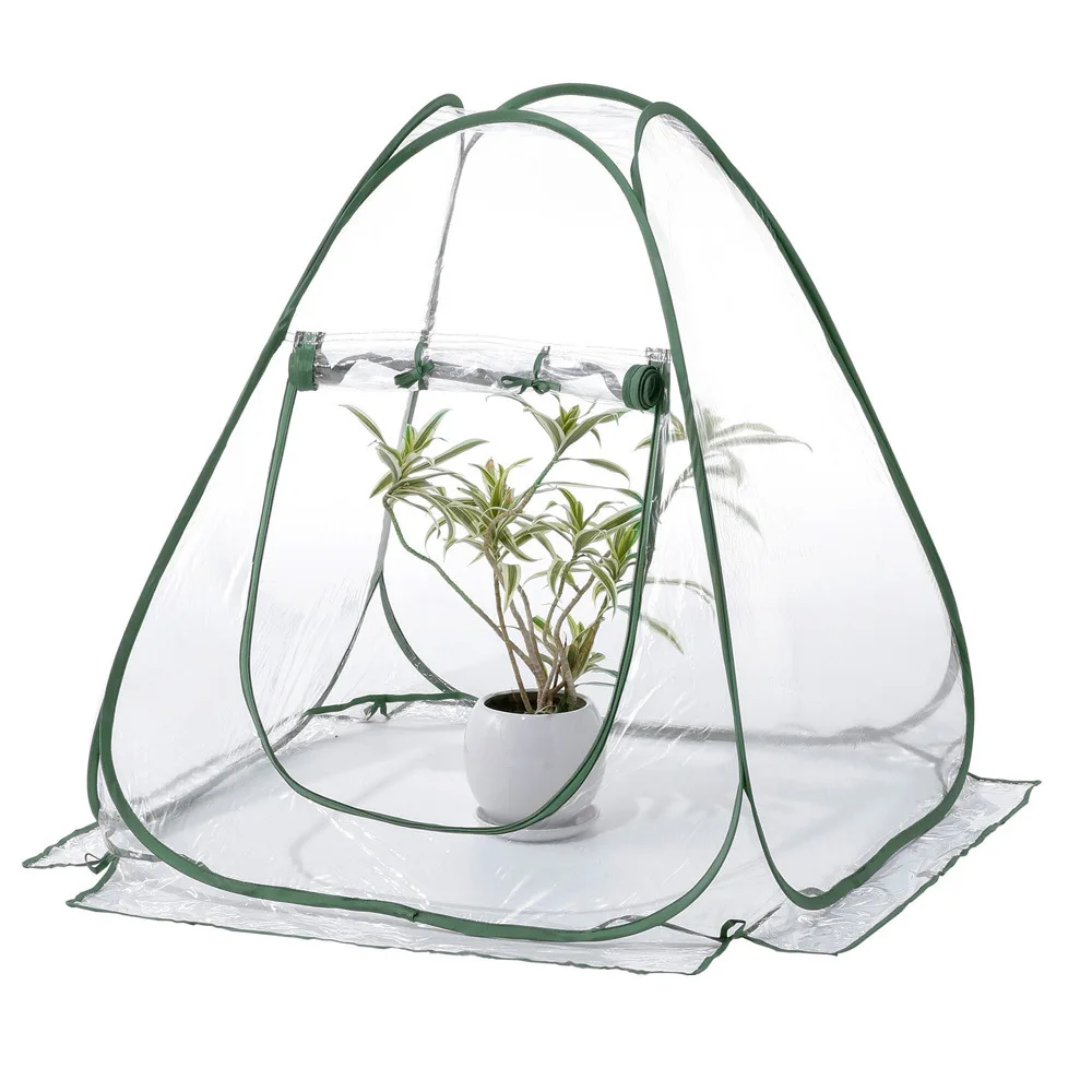 

Garden Greenhouse Portable Folding Mini Transparent Greenhouses PVC Warm Room high-quality PVC Warm Garden set