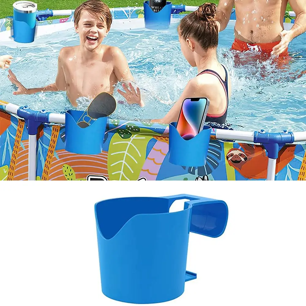 

Pool Drink Holder Beer Storage Shelf Swimming Pool Water Cup Shelf Rack Poolside Cup Holders Hangings Container