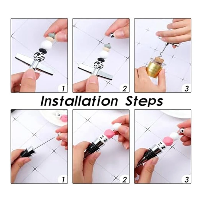 40 шт. декоративные пробки для бутылок вина с бисером