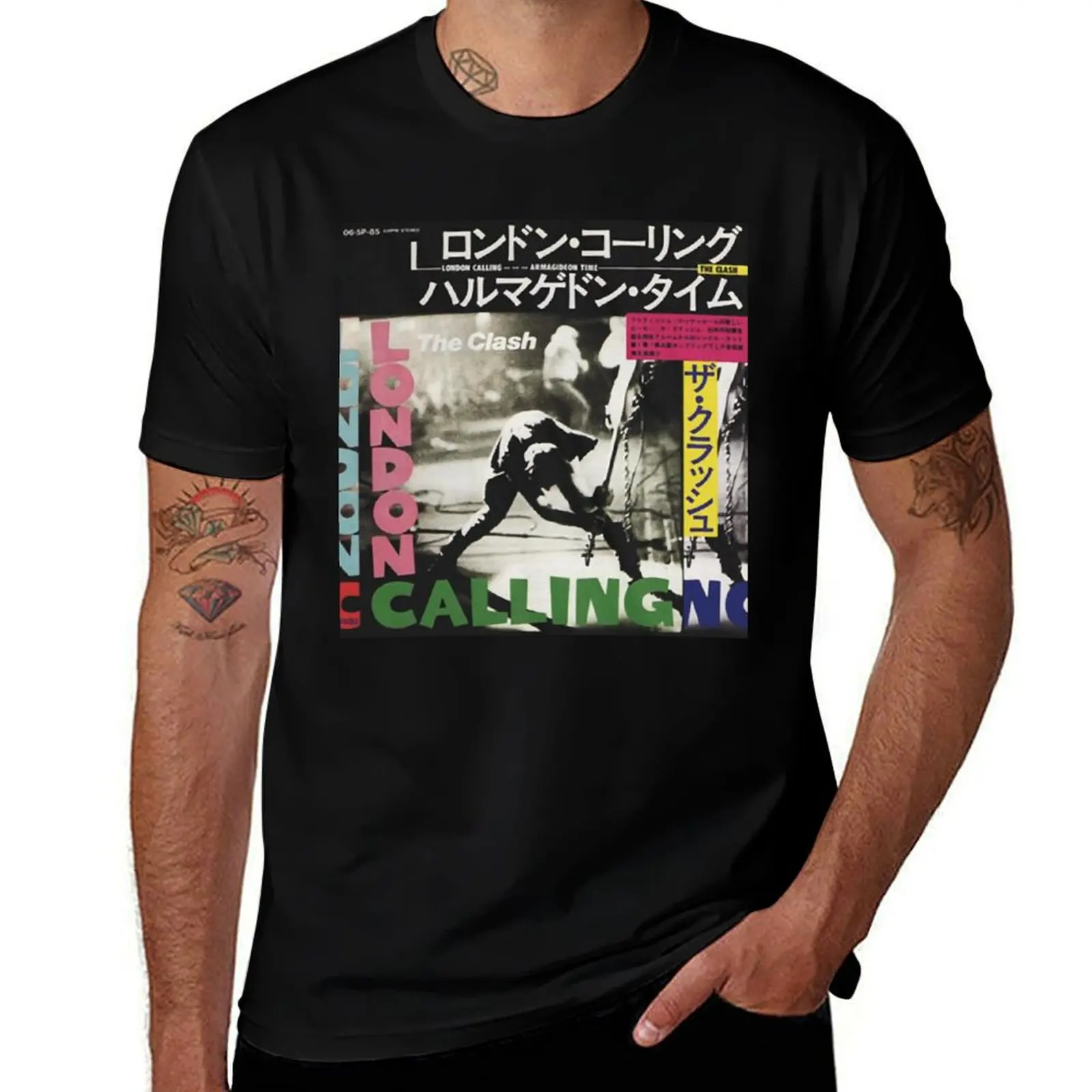 Классическая футболка London Calling Japan The Clash Rock в японском стиле летние топы рубашка