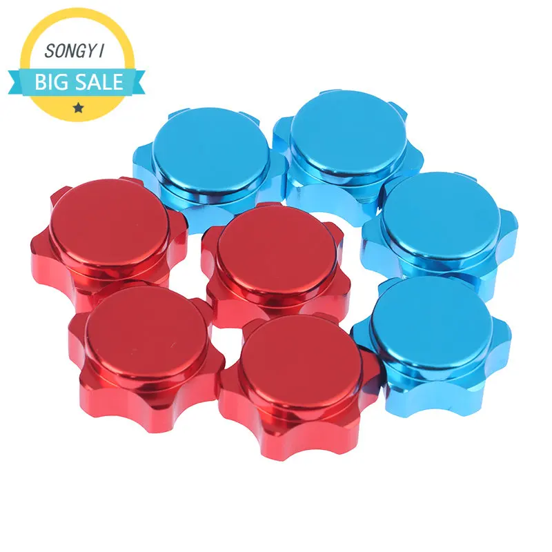 

17mm Aluminum Wheel Hub Hex Nut Fine Anti-Dust Cover For 1/8 RC Hobby Car BuggyTruck Hop-Up Parts HSP Axial HPI Himoto